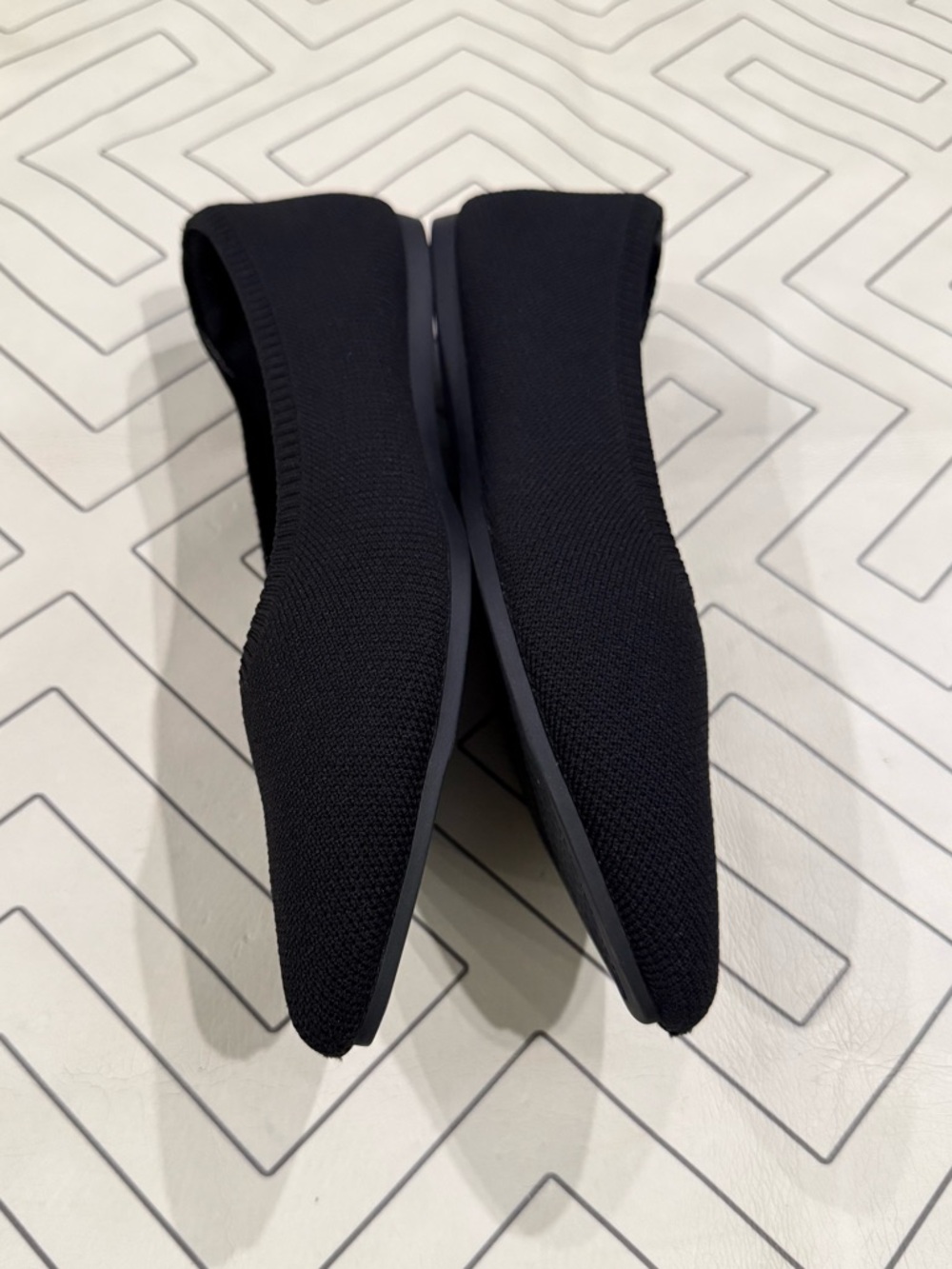Vivaia Pointed Toe Black Flats - Picture 6 of 13